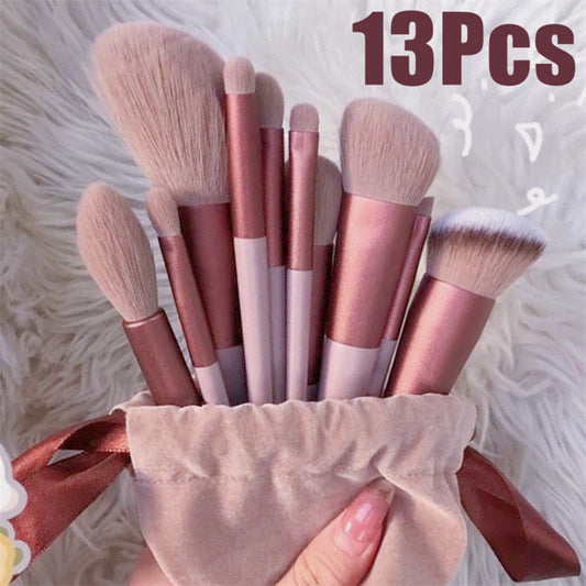 13Pcs Makeup Brush Set Concealer Brush Blush Powder Brush Eye Shadow Highlighter Foundation Brush