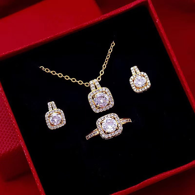 Conjunto de joyas Concettina con gemas de circonitas CJ