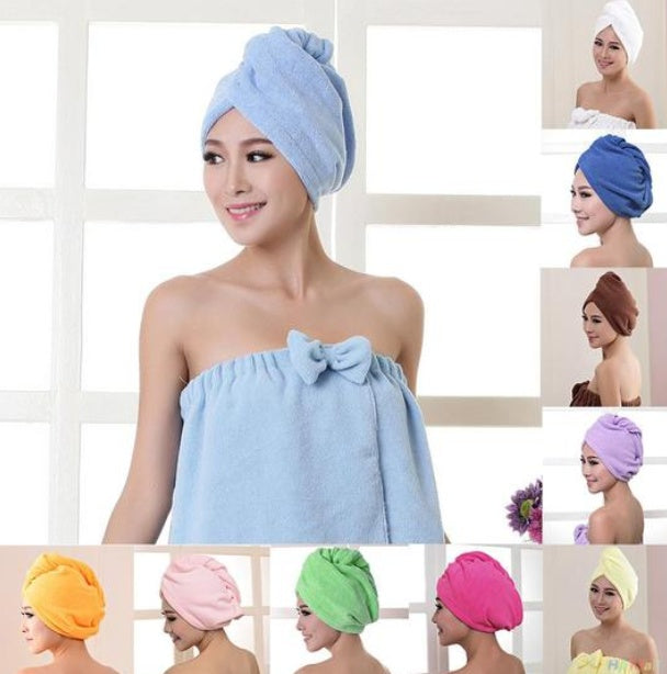 Cosetta Bonnet pour sèche-cheveux, serviette absorbante pour cheveux secs-CJ