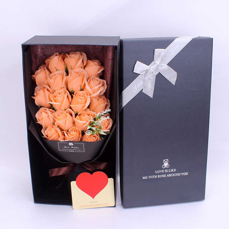 Valentine's day Rose Flower Soap With Gift Box