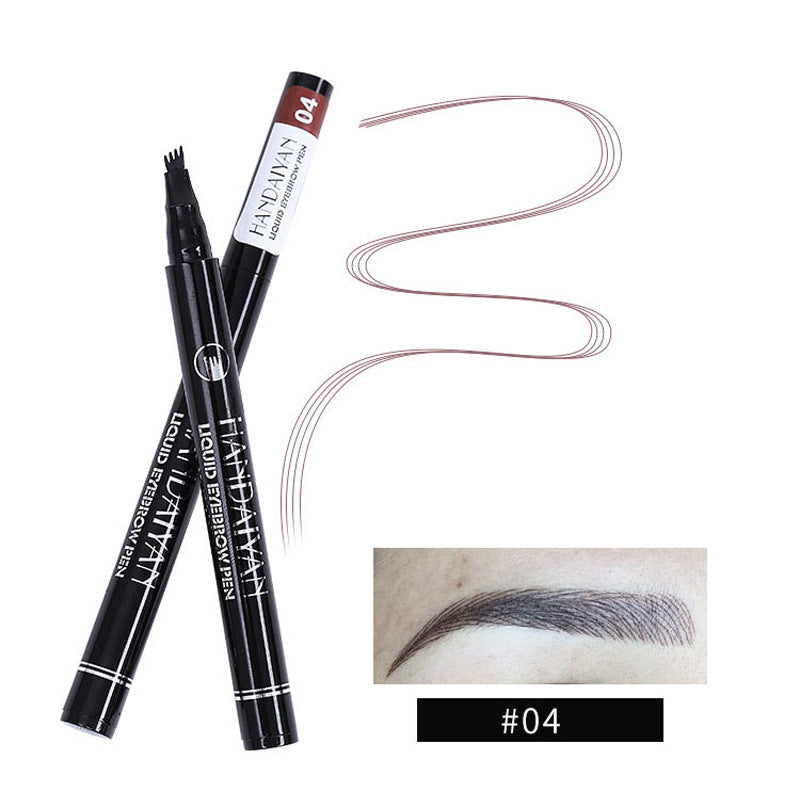 Four-head Eyebrow Pencil Liquid Eyebrow Pencil Tattoo.