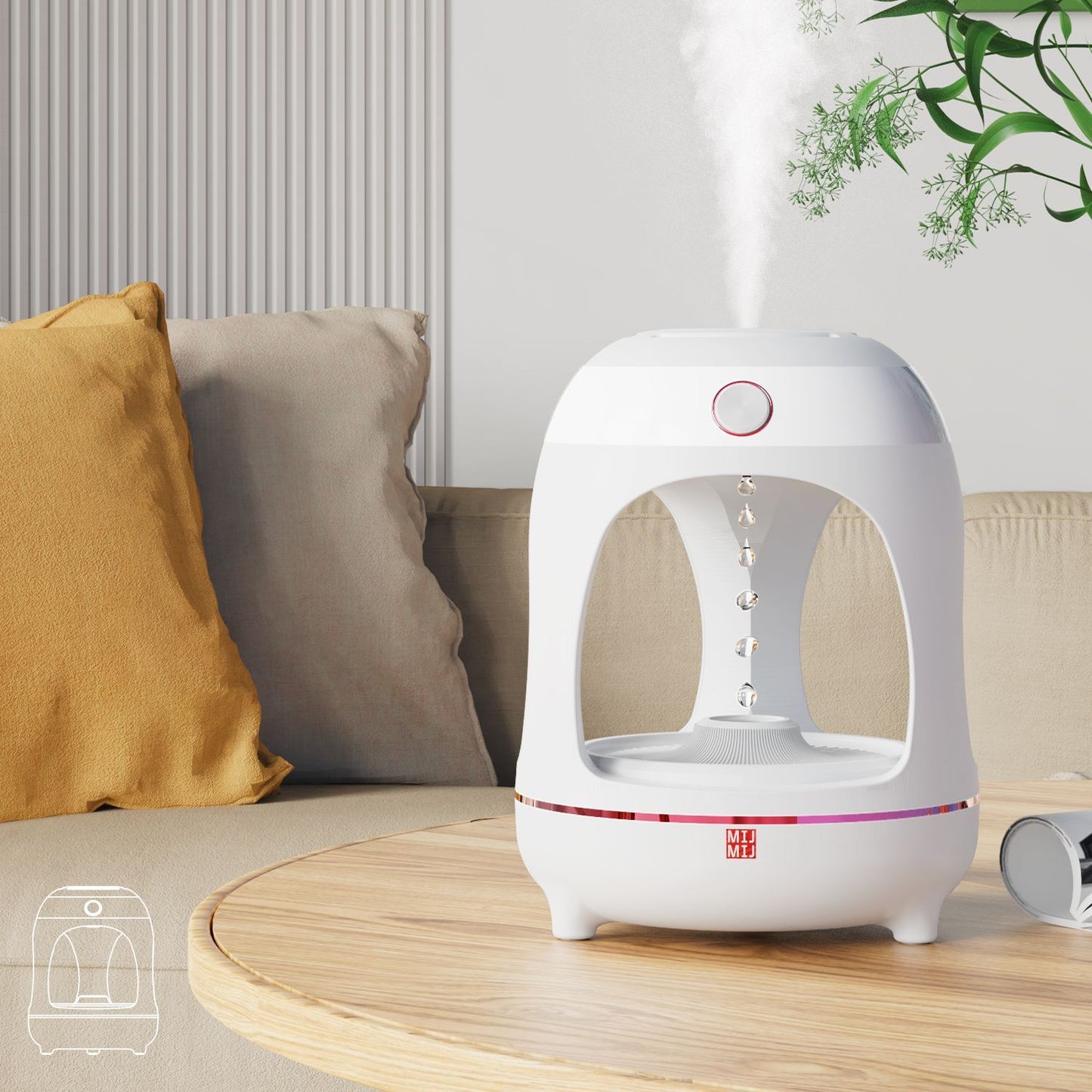 Anti Gravity Levitating Water Drops Humidifier.