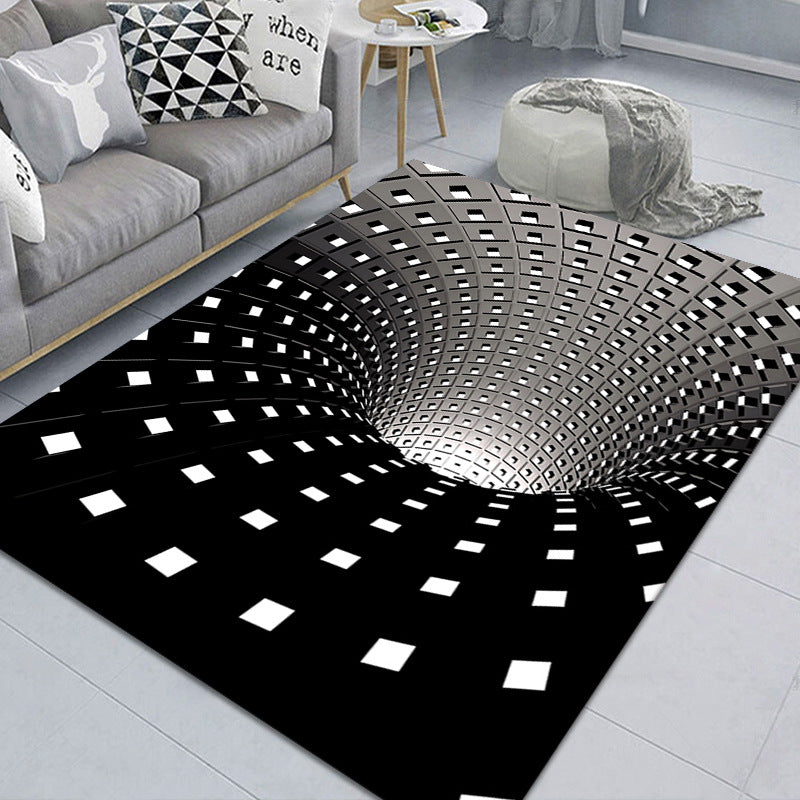 3D Vortex Illusion Carpet