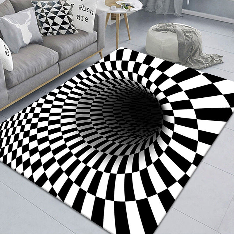 3D Vortex Illusion Carpet