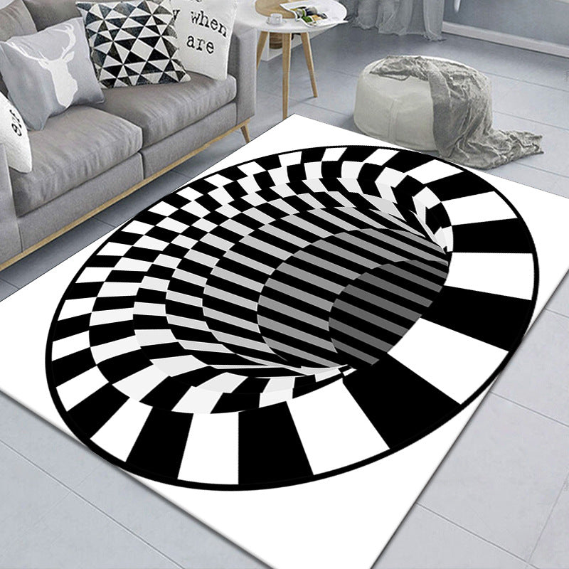 3D Vortex Illusion Carpet