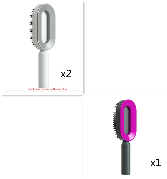 Brosse à cheveux autonettoyante Donatella-CJ