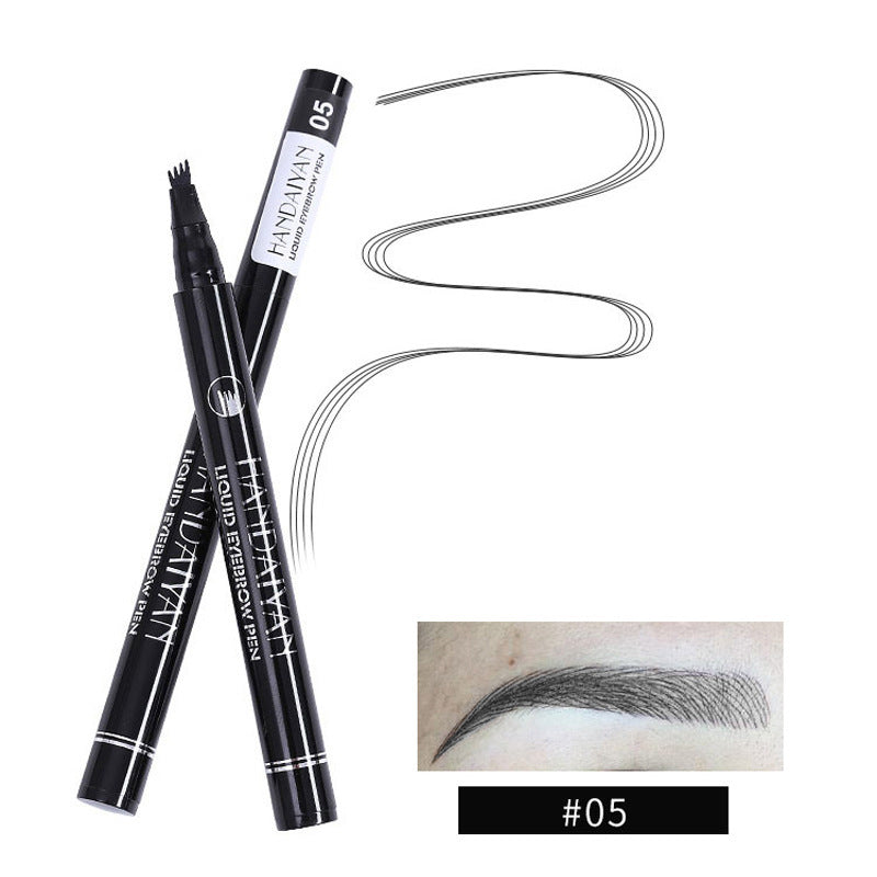 Four-head Eyebrow Pencil Liquid Eyebrow Pencil Tattoo.