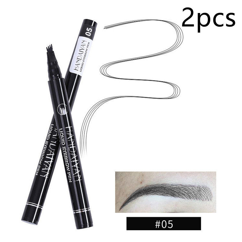 Four-head Eyebrow Pencil Liquid Eyebrow Pencil Tattoo.