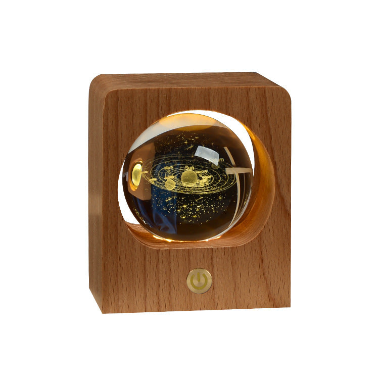 Beech Crystal Ball Night Light 3D Laser.