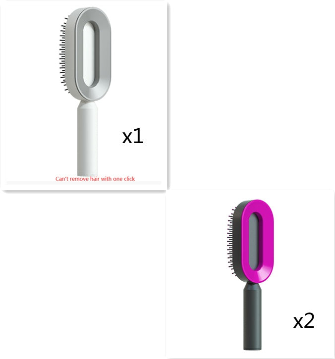 Brosse à cheveux autonettoyante Donatella-CJ