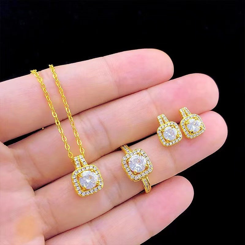 Conjunto de joyas Concettina con gemas de circonitas CJ