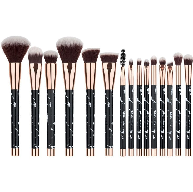 11 sets of marble makeup brush.