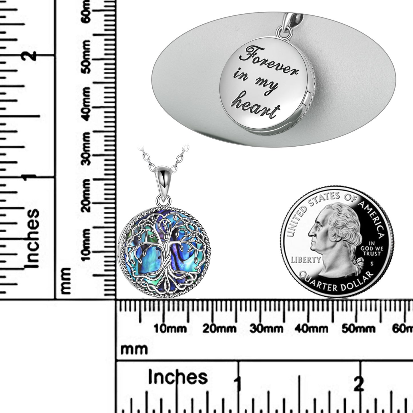 Placida Tree of Life Locket Necklace-CJ