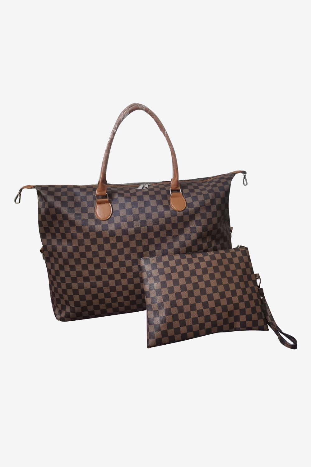 Albertina Checkered Two-Piece Bag Set