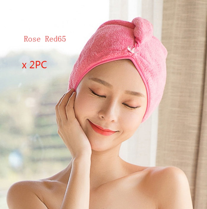 Cosetta Bonnet pour sèche-cheveux, serviette absorbante pour cheveux secs-CJ