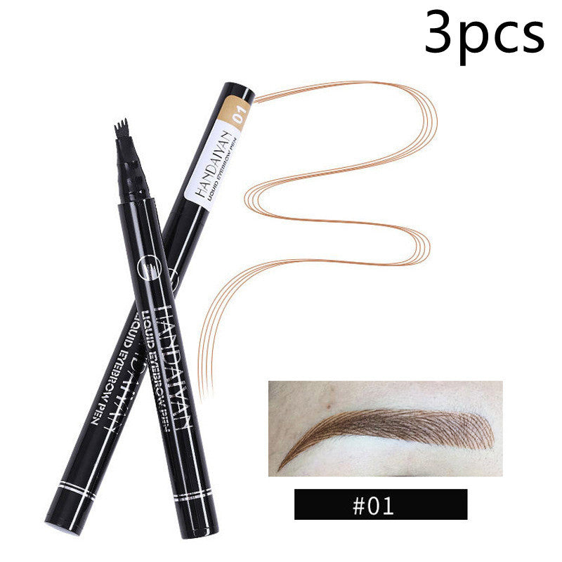 Four-head Eyebrow Pencil Liquid Eyebrow Pencil Tattoo.