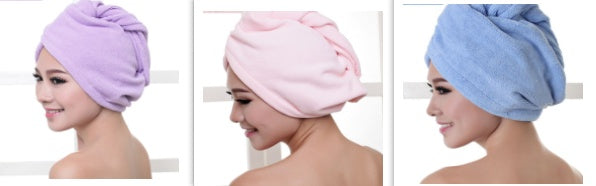 Cosetta Bonnet pour sèche-cheveux, serviette absorbante pour cheveux secs-CJ