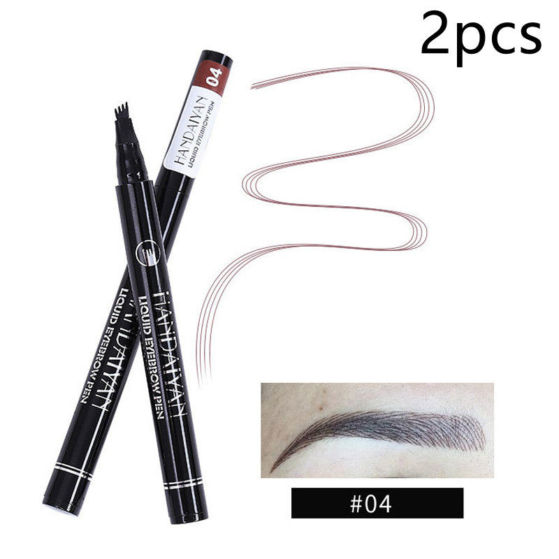 Four-head Eyebrow Pencil Liquid Eyebrow Pencil Tattoo.