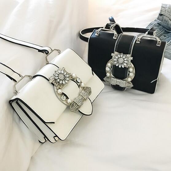 Abena Bags Diamond Lock Bags Quality PU Leather