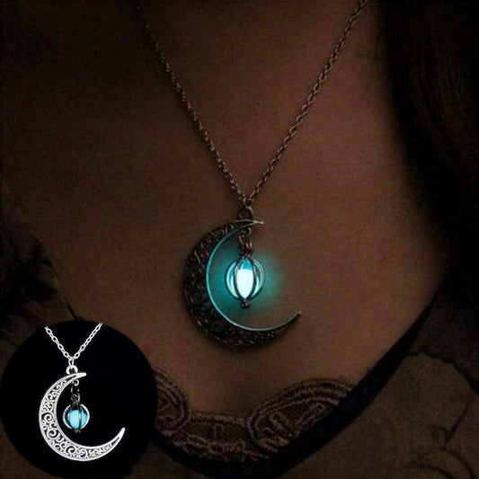 Collier de guérison en pierre naturelle brillante Cadenza Moon