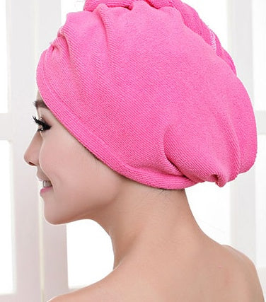 Cosetta Bonnet pour sèche-cheveux, serviette absorbante pour cheveux secs-CJ