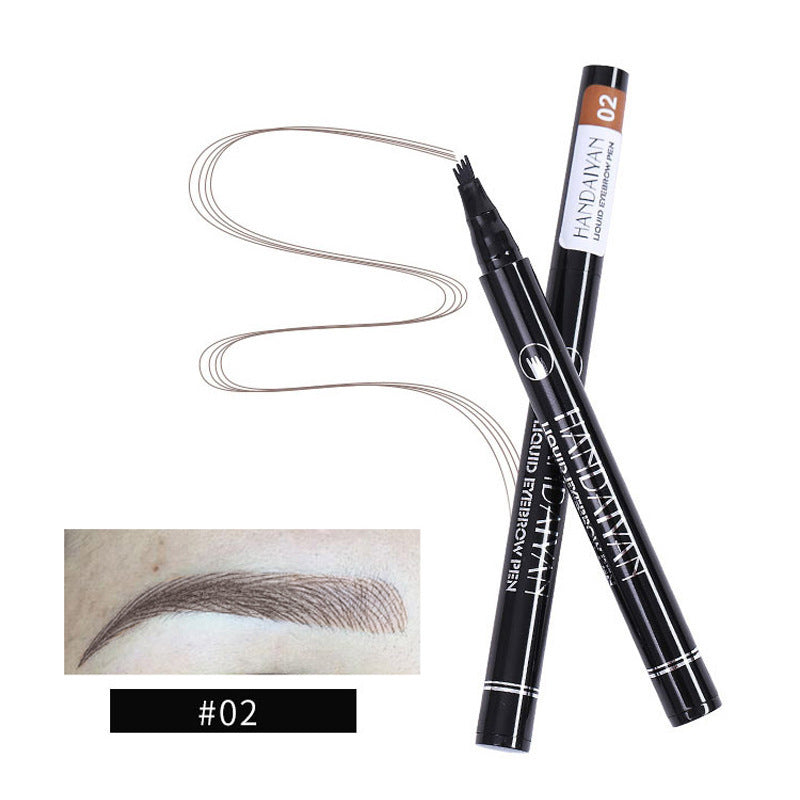 Four-head Eyebrow Pencil Liquid Eyebrow Pencil Tattoo.