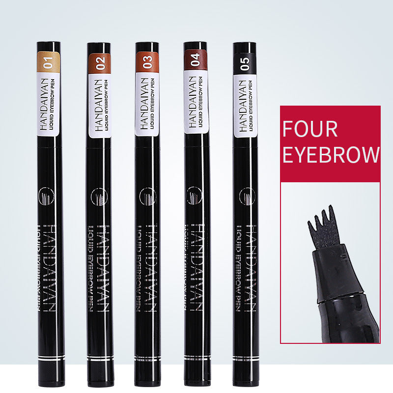 Four-head Eyebrow Pencil Liquid Eyebrow Pencil Tattoo.