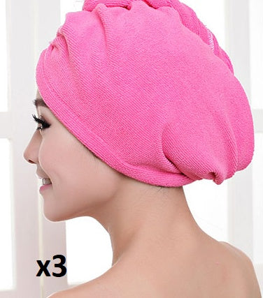 Cosetta Bonnet pour sèche-cheveux, serviette absorbante pour cheveux secs-CJ