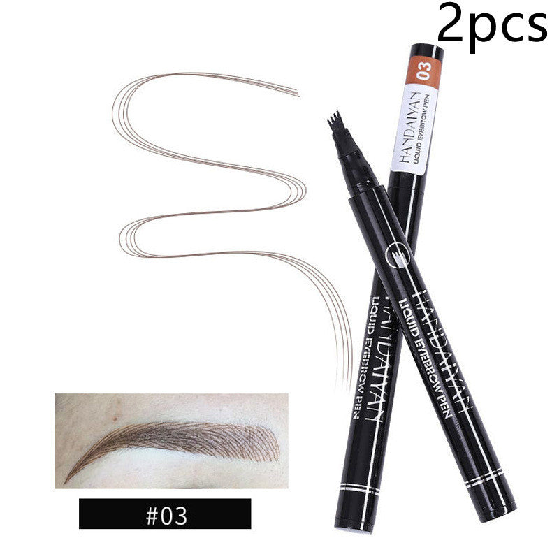 Four-head Eyebrow Pencil Liquid Eyebrow Pencil Tattoo.