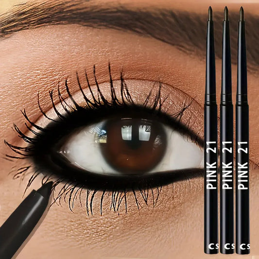 3pcs Waterproof Black Eyeliner Pencils-Smudge-Proof