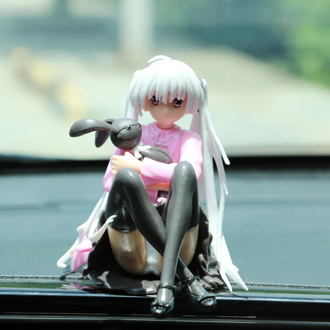 10 cm Cute Anime Lady Doll with Rabbit