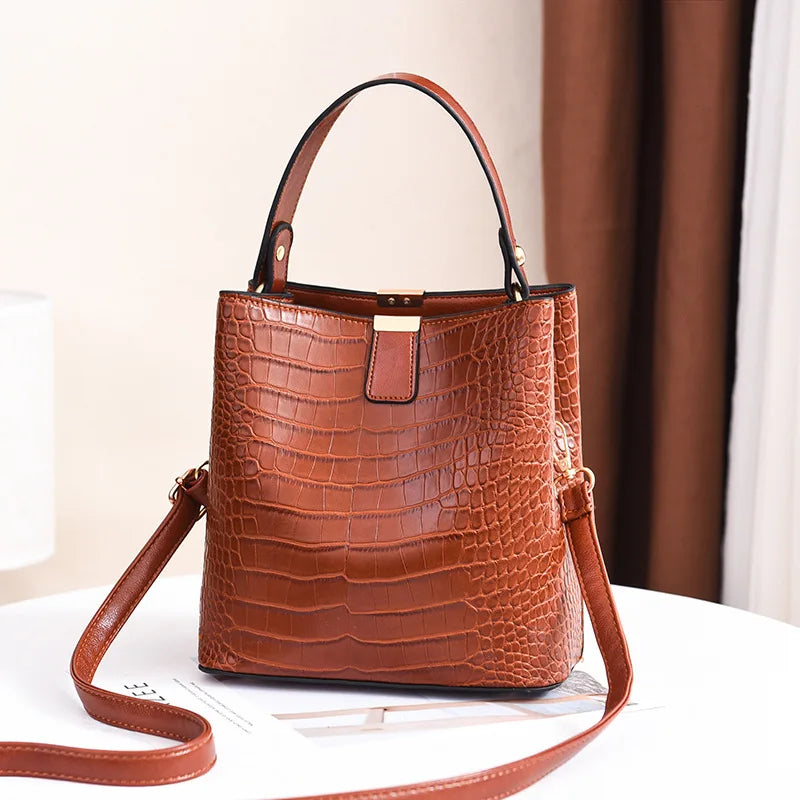 Zoe Crocodile Pattern Bag