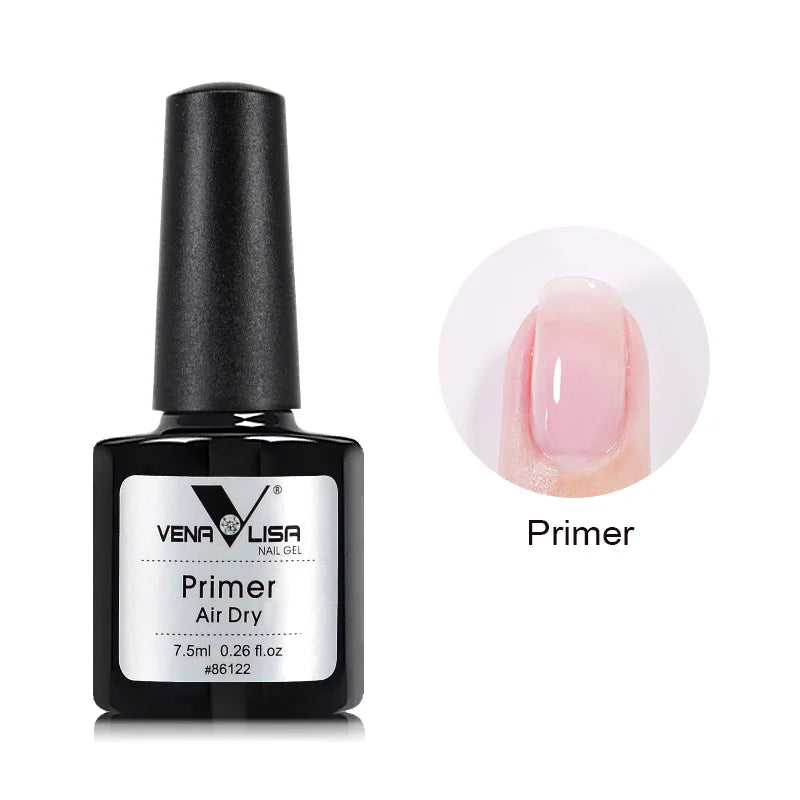 Venalisa Long Wear Top Coat Tempered Top Coat Peel Off Base Coat Color Nail Gel Polish Beautiful Semi Permanent Nail Gel Enamel