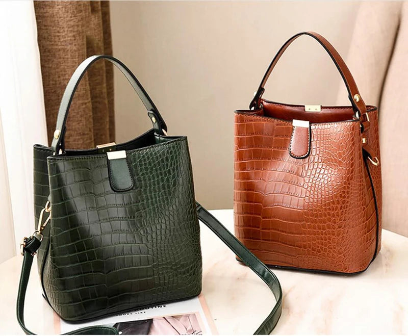 Zoe Crocodile Pattern Bag