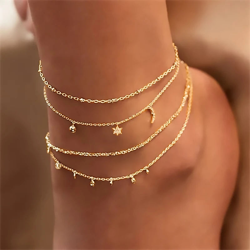 Allegra Anklets - TIA ART HOUSE