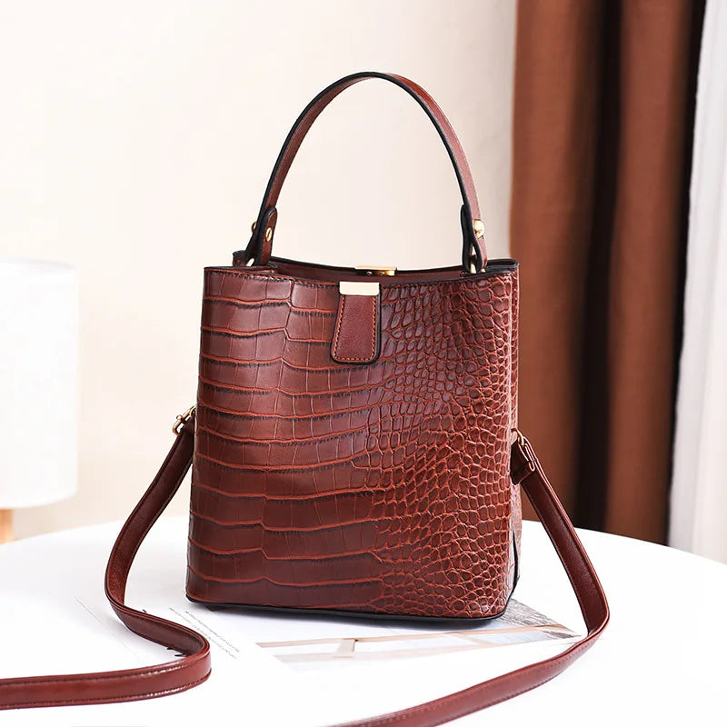 Zoe Crocodile Pattern Bag