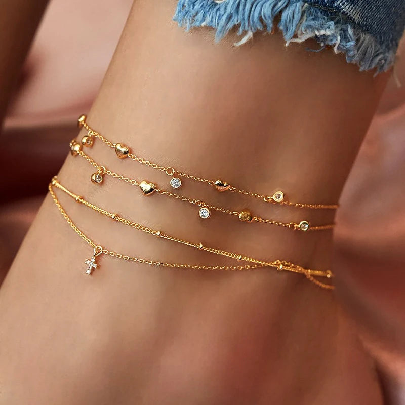 Allegra Anklets - TIA ART HOUSE