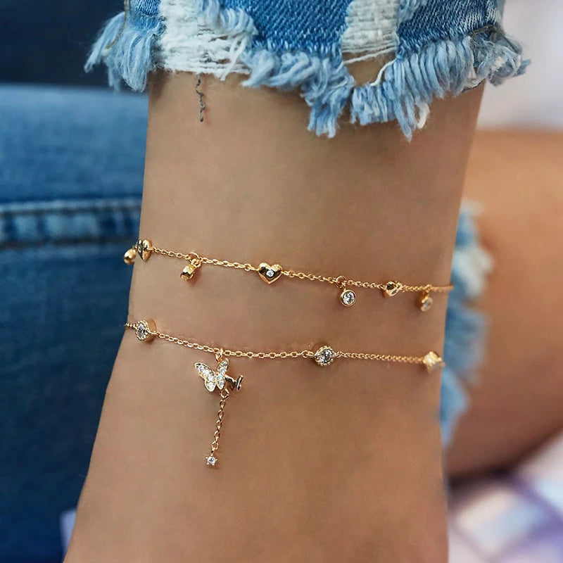 Allegra Anklets - TIA ART HOUSE