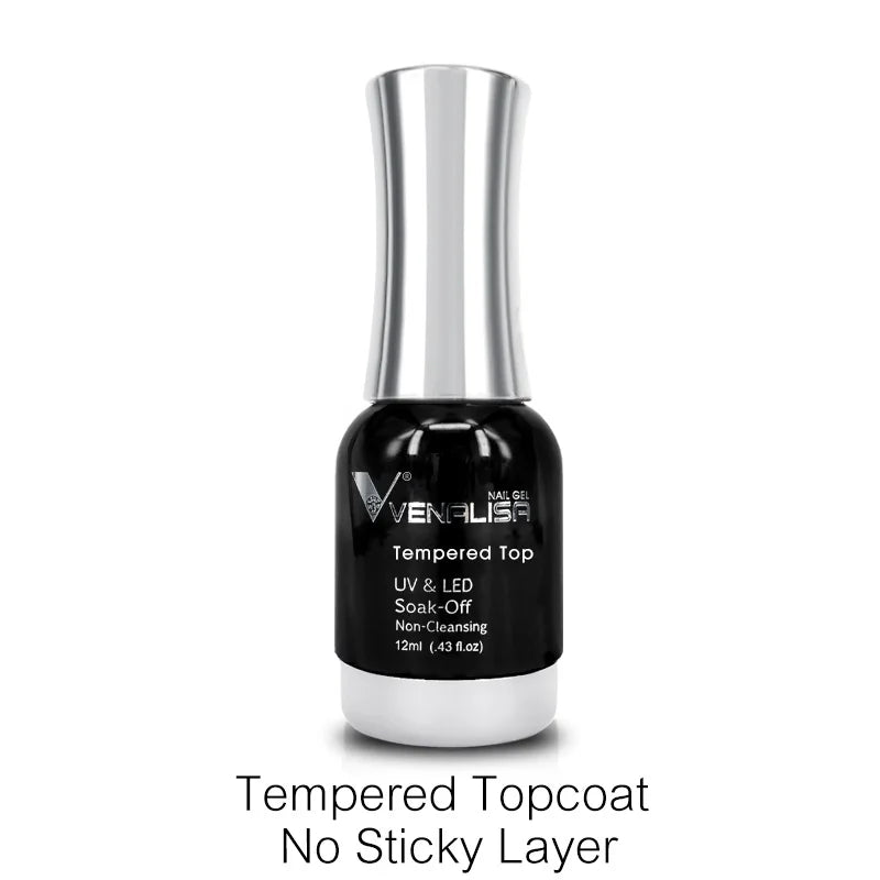 Venalisa Tempered Top Coat Nail Paint Gel 111 Colors Platinum Gel Polish Nail Soak Off UV LED Gel Polish Nail Lacquer Varnishes