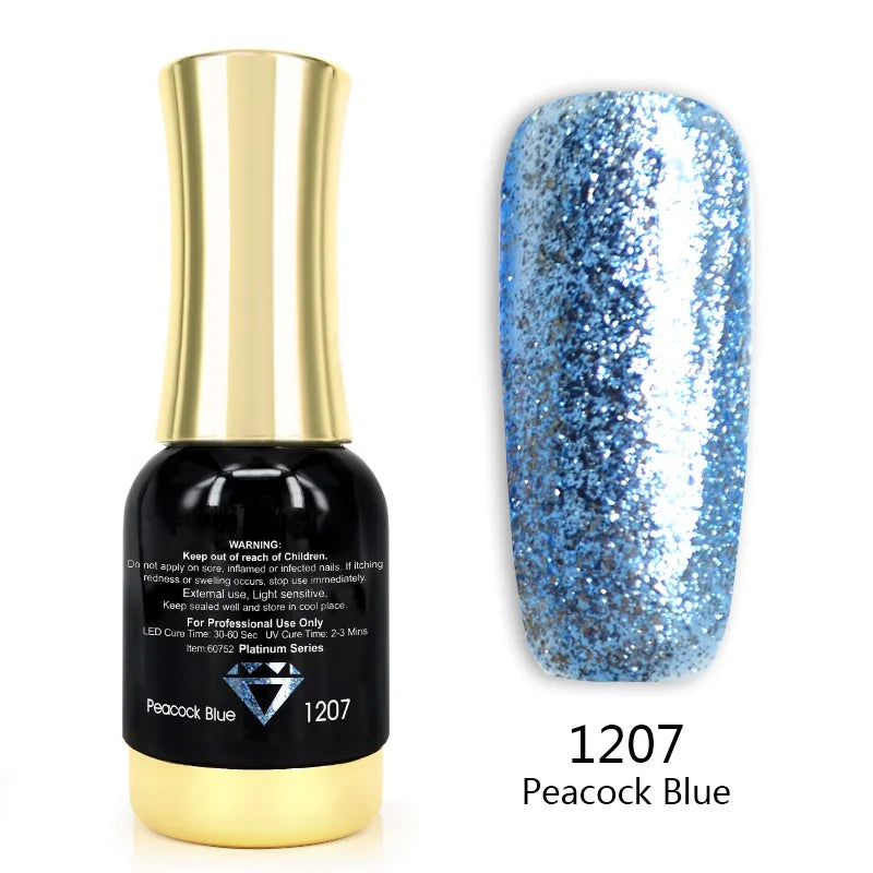 Venalisa Tempered Top Coat Nail Paint Gel 111 Colors Platinum Gel Polish Nail Soak Off UV LED Gel Polish Nail Lacquer Varnishes