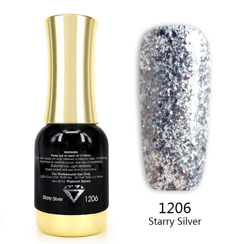 Venalisa Tempered Top Coat Nail Paint Gel 111 Colors Platinum Gel Polish Nail Soak Off UV LED Gel Polish Nail Lacquer Varnishes