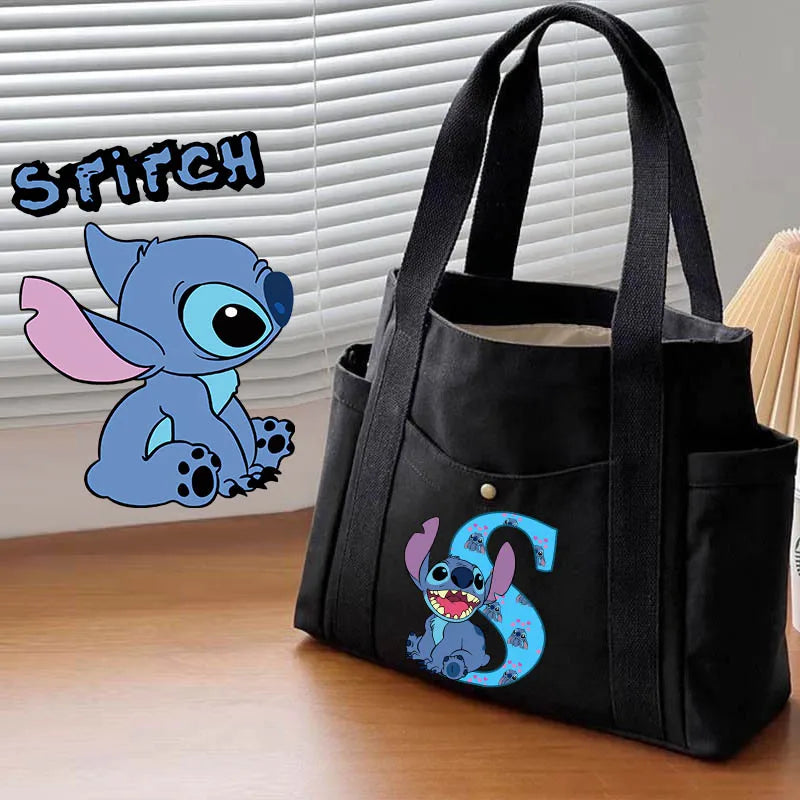 Niamh Disney Stitch Women's Bags A-Z 26 English Letters Shoulder Bag