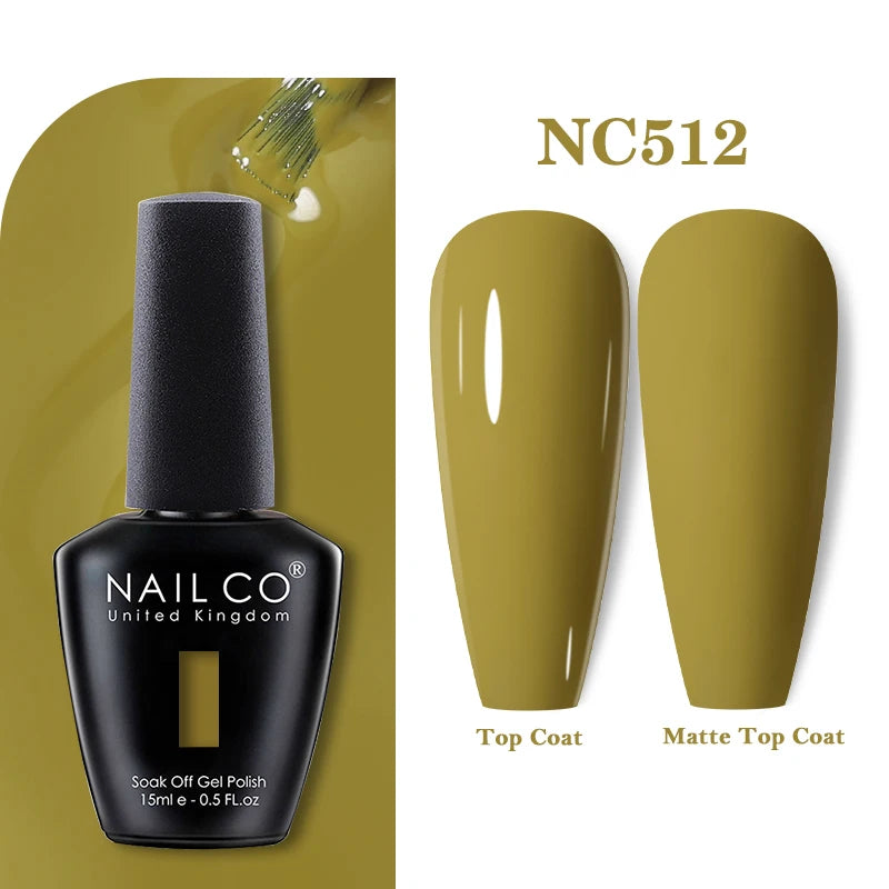 NAILCO 15ml Autumn Brown Colors Series Gel Varnish Coffee Gel Nail Polish Winter Reddish Gellak Design Lacquer Nail Art Manicure