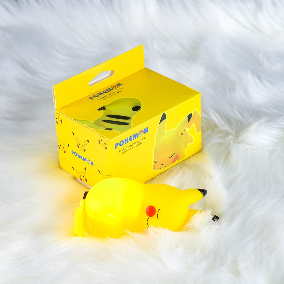 New Pokemon Pikachu Night Light Cute Anime Soft Light Bedroom Bedside LED Light Room Decoration Kawaii Dute Desk Decoration