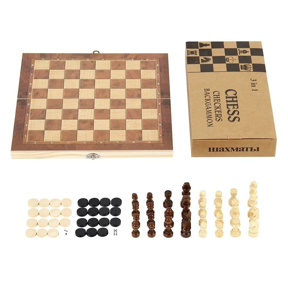 3 in 1 Foldable International Chess