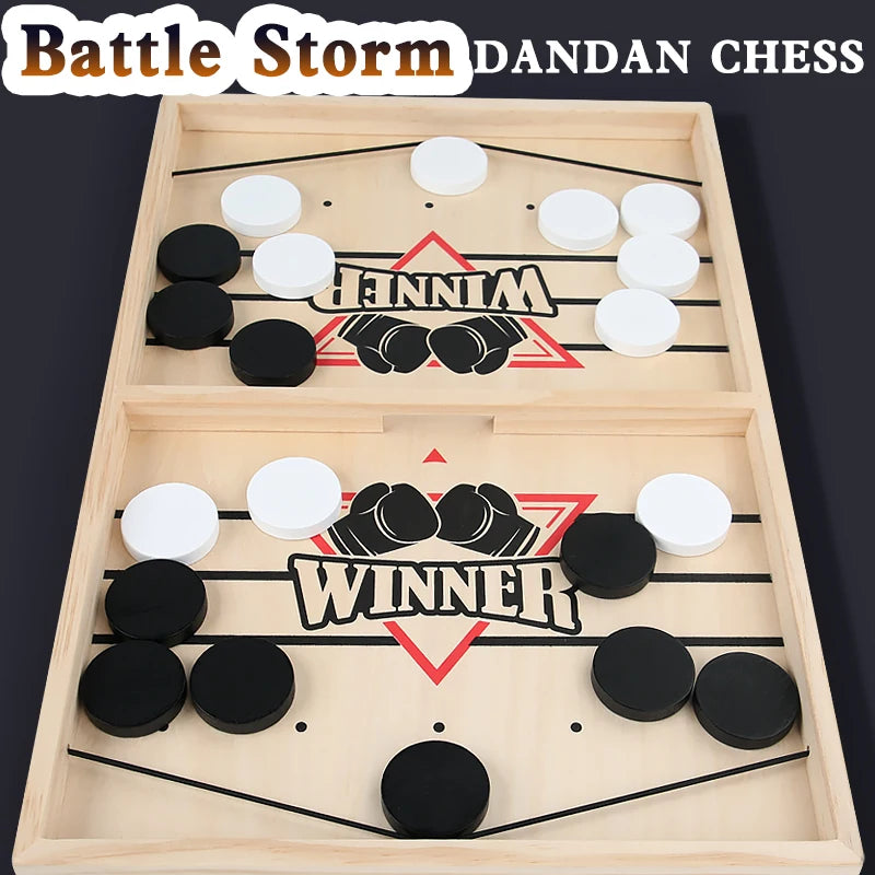 Table Hockey Paced Sling Board Puzzles Game Fast Winner Party Desktop Battle Chess Parent-child Interactive Toys For Children