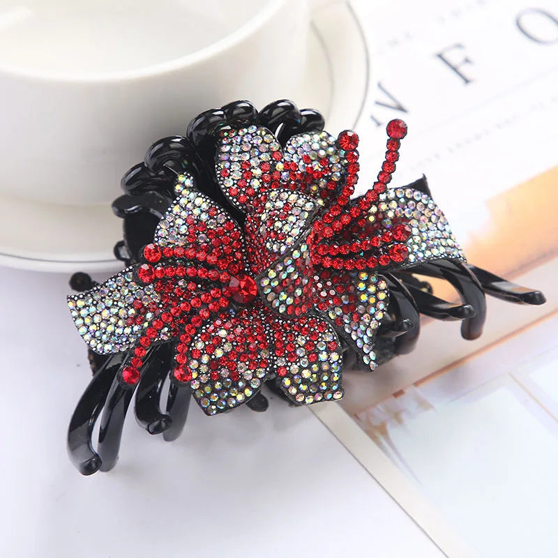 Orla Double Flower Hair Claws Clips Hairpins