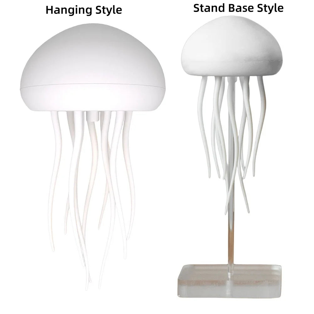 Cartoon Jellyfish Night Light RGB Gradient Cute Jellyfish Bedside Lamp Voice Control Type-C Charging LED Night Lamp