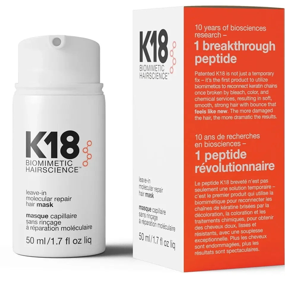 K18 Leave-In Molecular/1*keratin Repair Hair Mask.