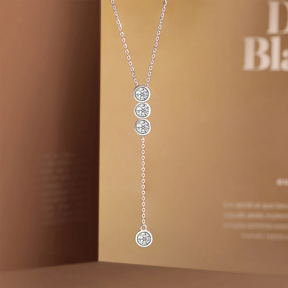 Campana 3mm/5mm Full Moissanite Necklace